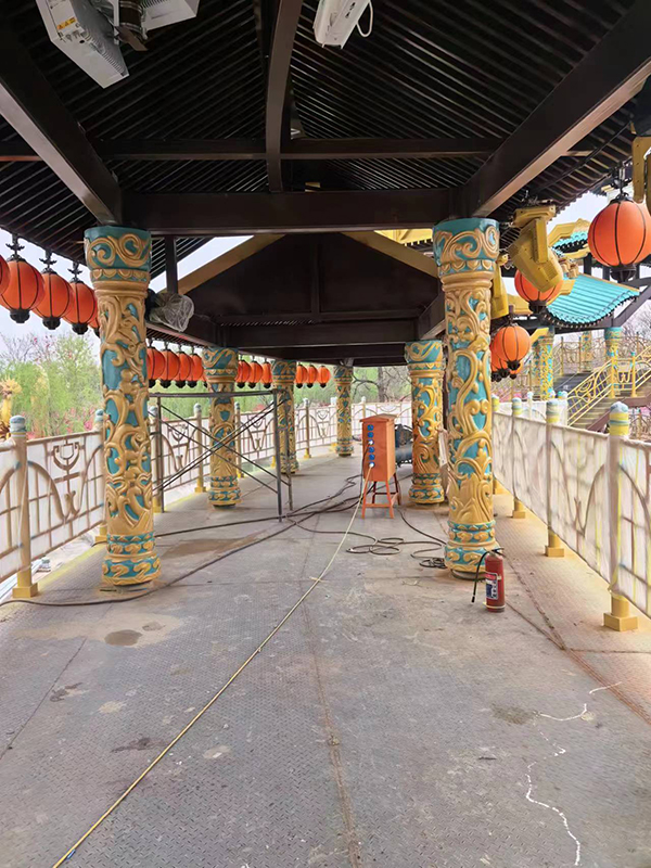 开封万岁山武侠城铁艺造型项目