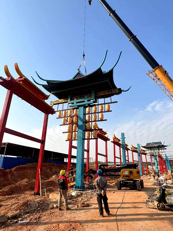 南宁之夜 铁艺造型大灯杆系列